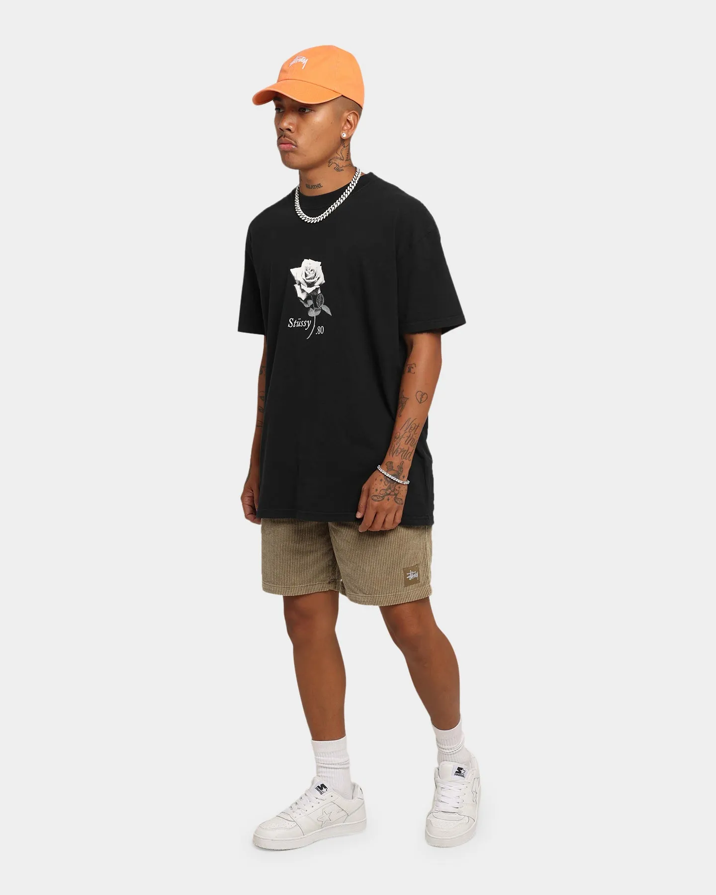 Stussy Wide Wale Cord Beach Shorts Tobacco