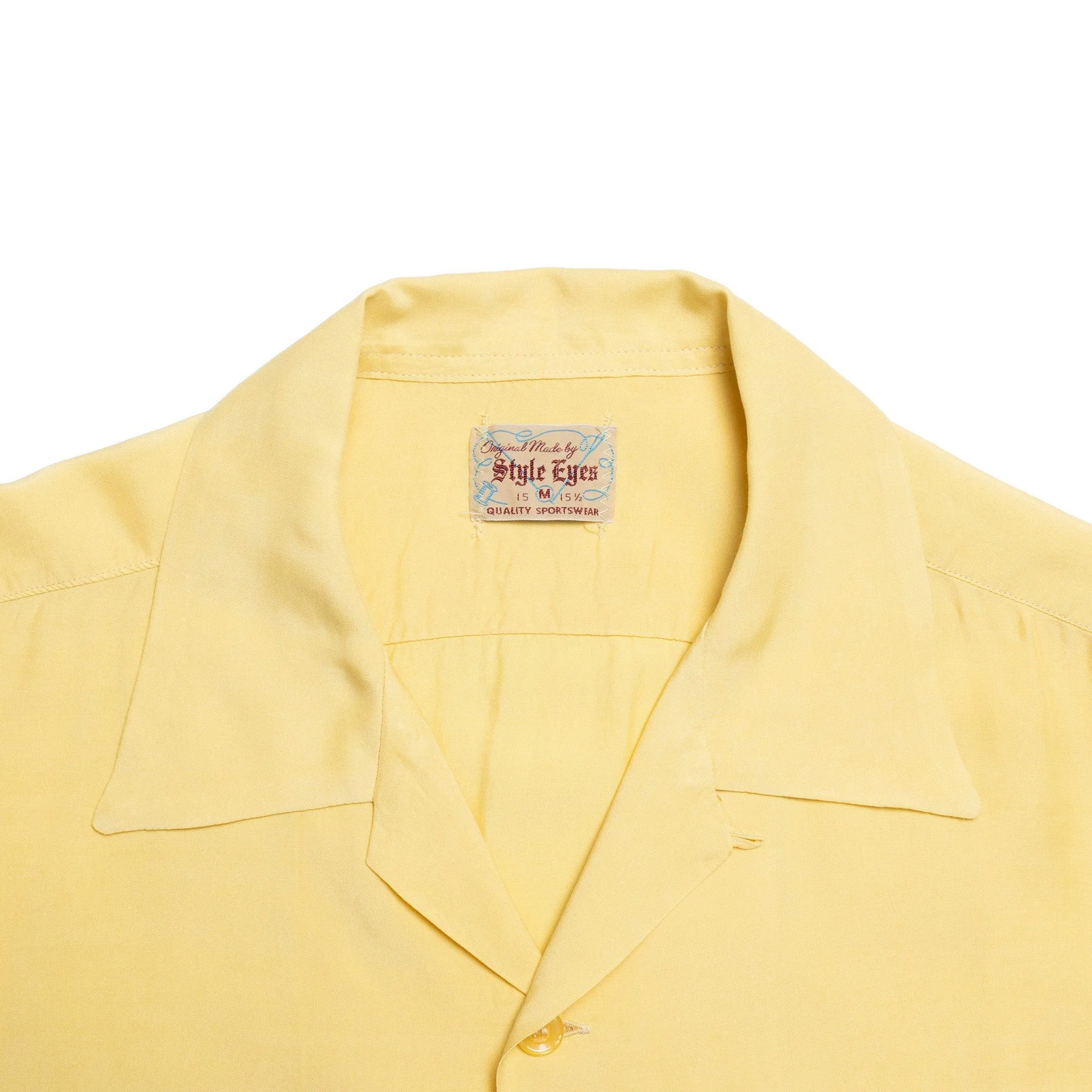 Style Eyes by Toyo Enterprise Plain Bowling S/S Shirt Yellow
