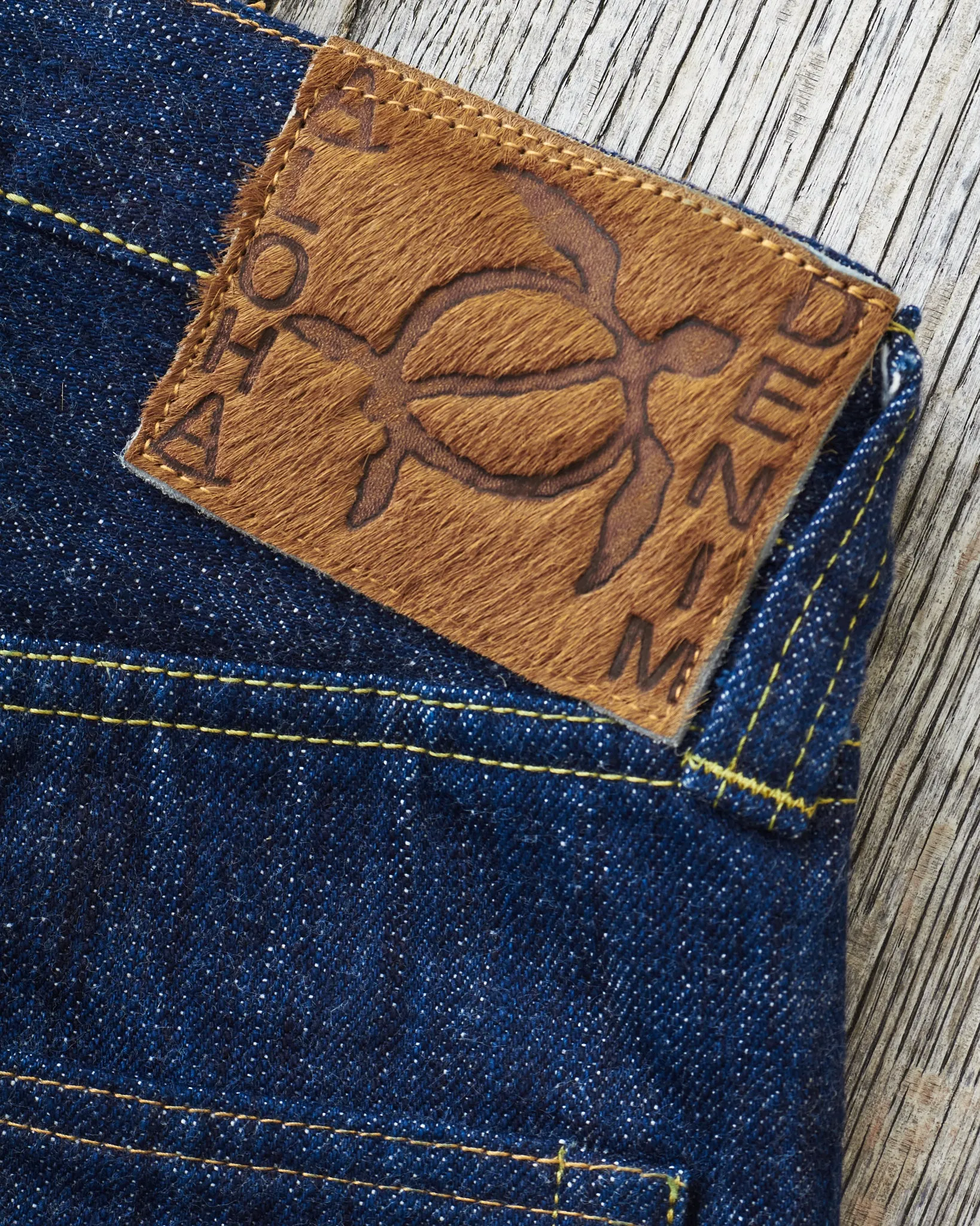 Sugar cane 14,25 Oz. Hawaii Indigo Mixed Right Twill Denim Lot: 401