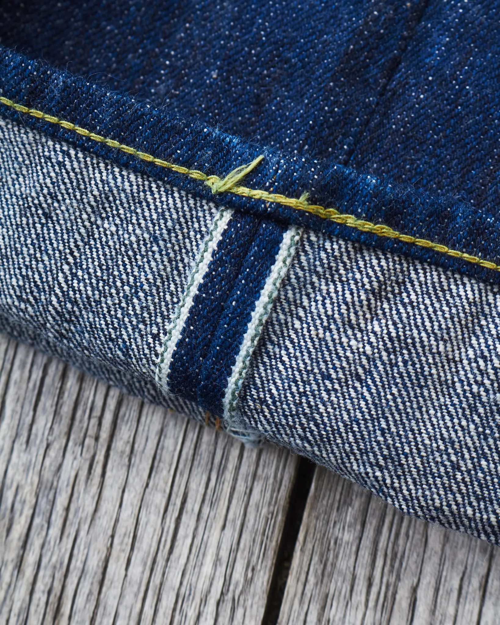 Sugar cane 14,25 Oz. Hawaii Indigo Mixed Right Twill Denim Lot: 401