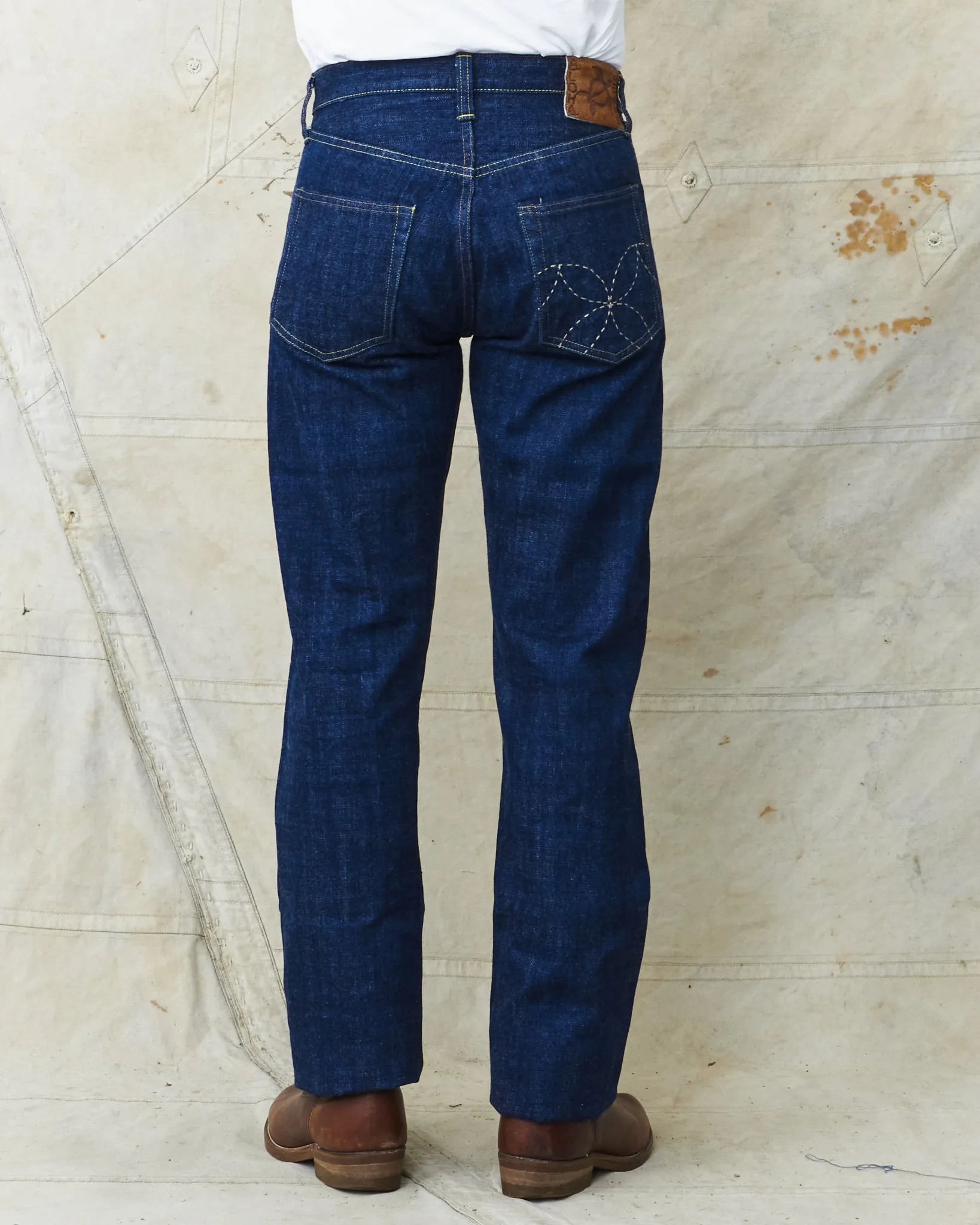 Sugar cane 14,25 Oz. Hawaii Indigo Mixed Right Twill Denim Lot: 401