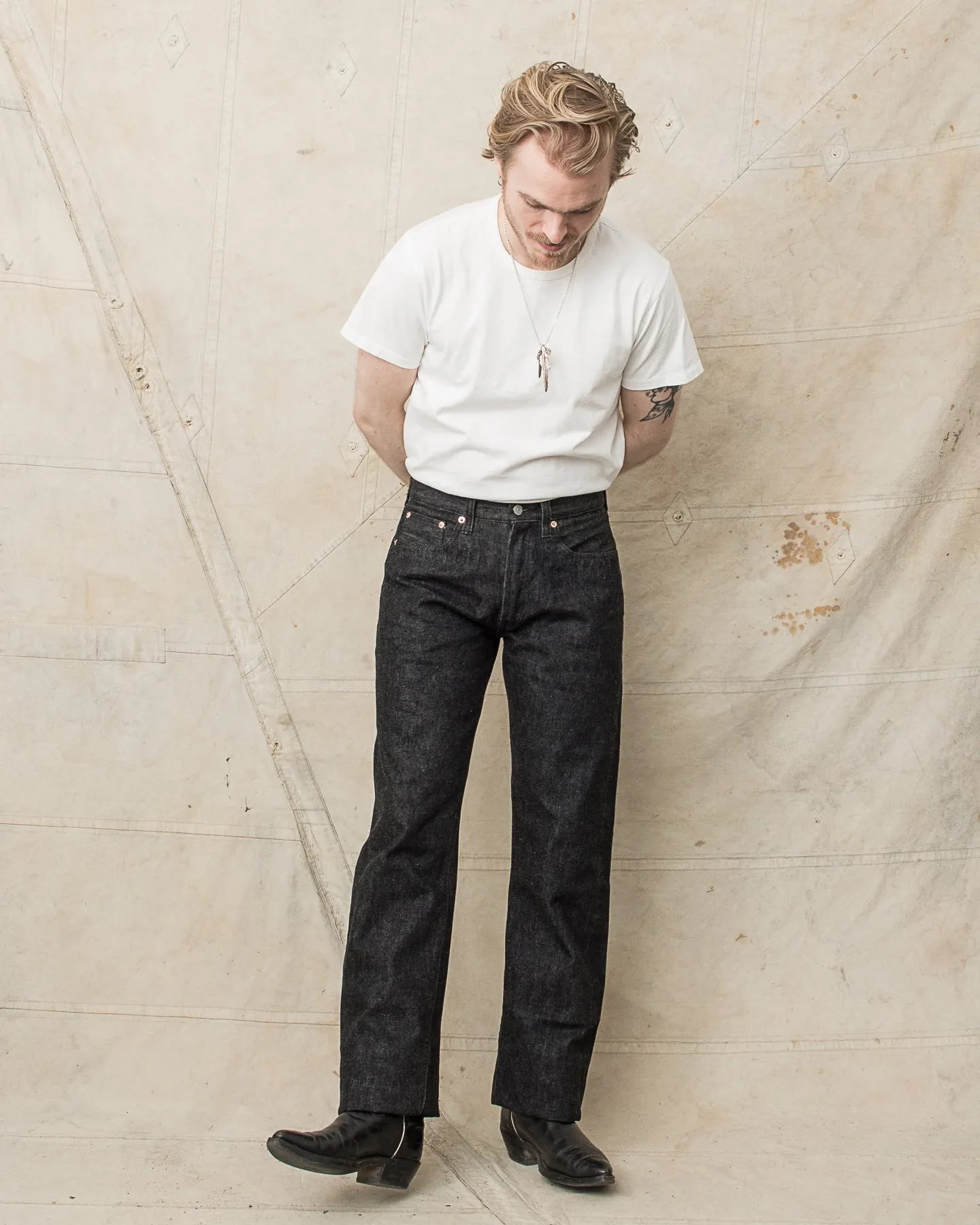 Sugar Cane & Co. 460 (1947) Model 14,25oz One Wash Black Denim SC42460