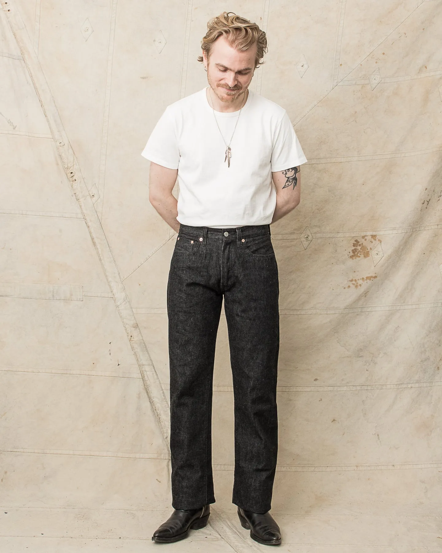 Sugar Cane & Co. 460 (1947) Model 14,25oz One Wash Black Denim SC42460