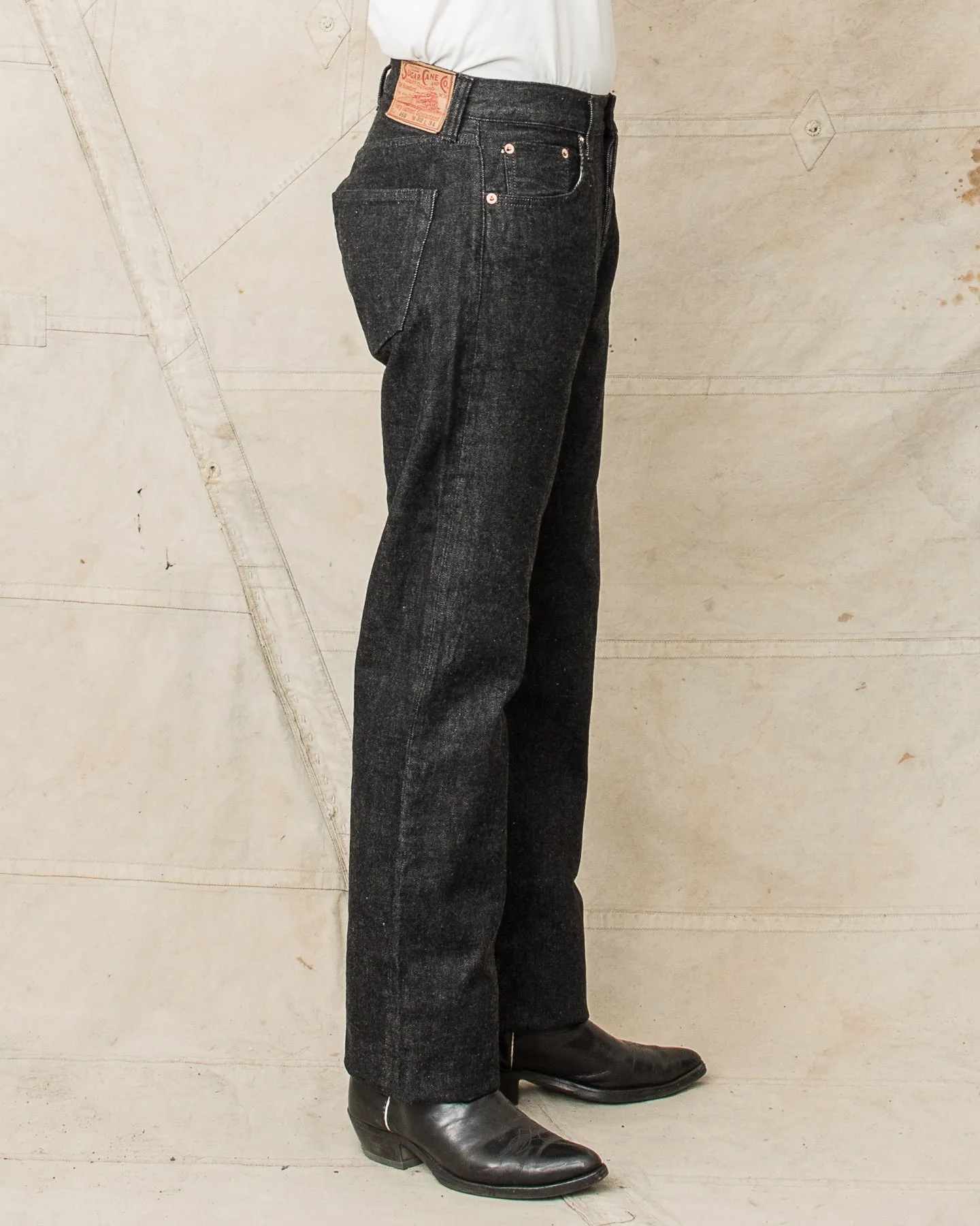 Sugar Cane & Co. 460 (1947) Model 14,25oz One Wash Black Denim SC42460