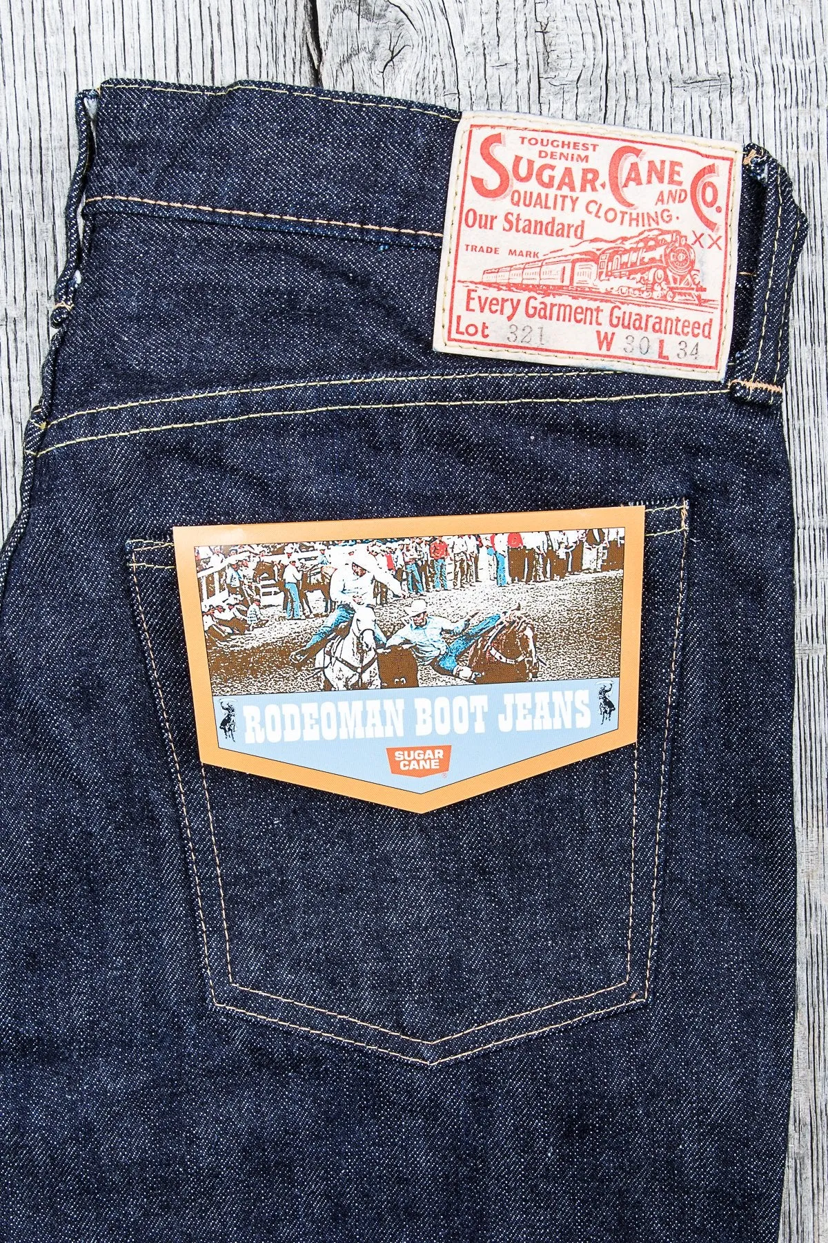 Sugar Cane & Co. Bootcut Jeans 14oz Denim SC40321