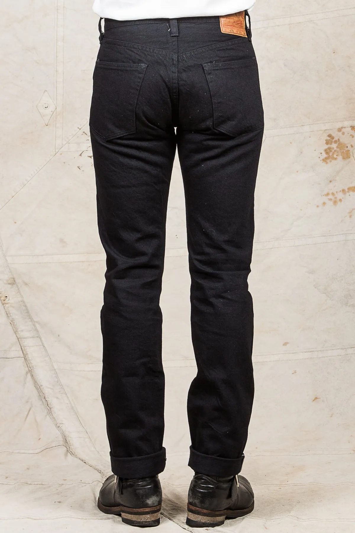 Sugar Cane & Co. Lot 470 Type 3 Slim Fit One Wash Black Jeans SC41470