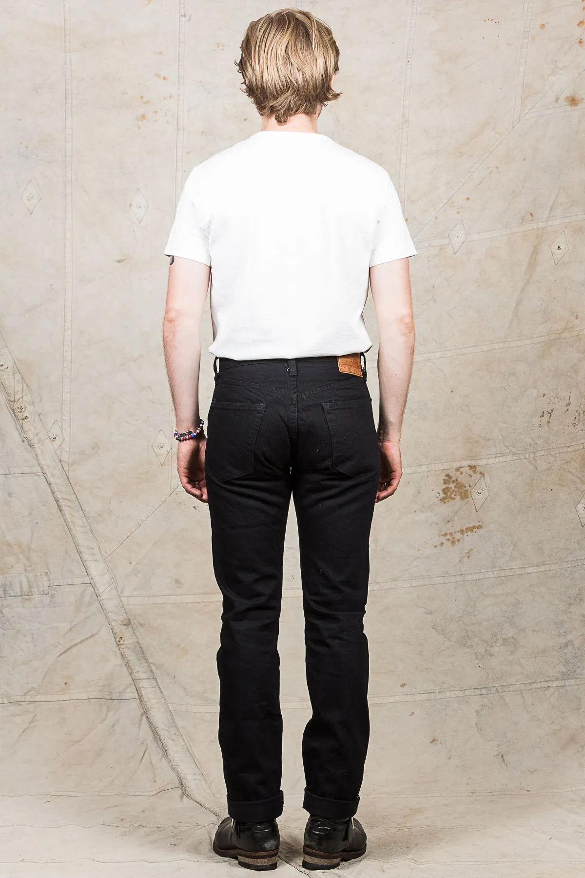 Sugar Cane & Co. Lot 470 Type 3 Slim Fit One Wash Black Jeans SC41470