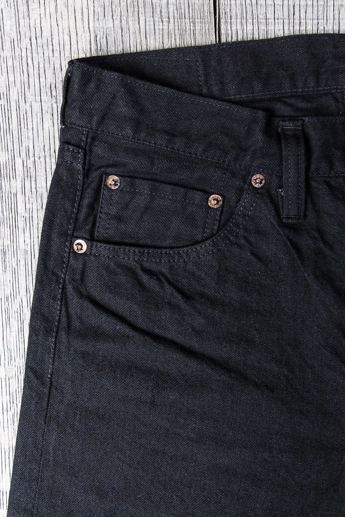 Sugar Cane & Co. Lot 470 Type 3 Slim Fit One Wash Black Jeans SC41470