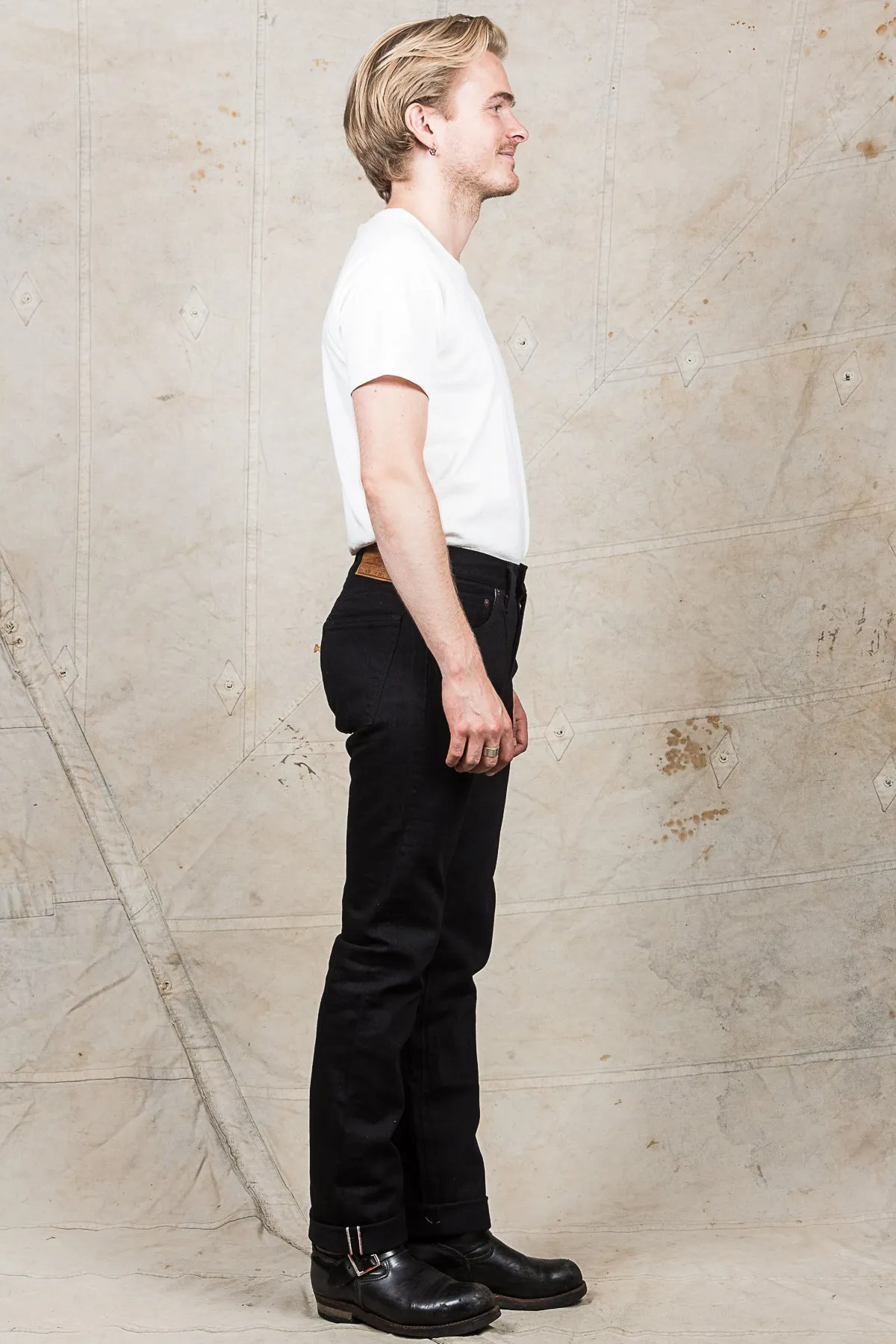 Sugar Cane & Co. Lot 470 Type 3 Slim Fit One Wash Black Jeans SC41470
