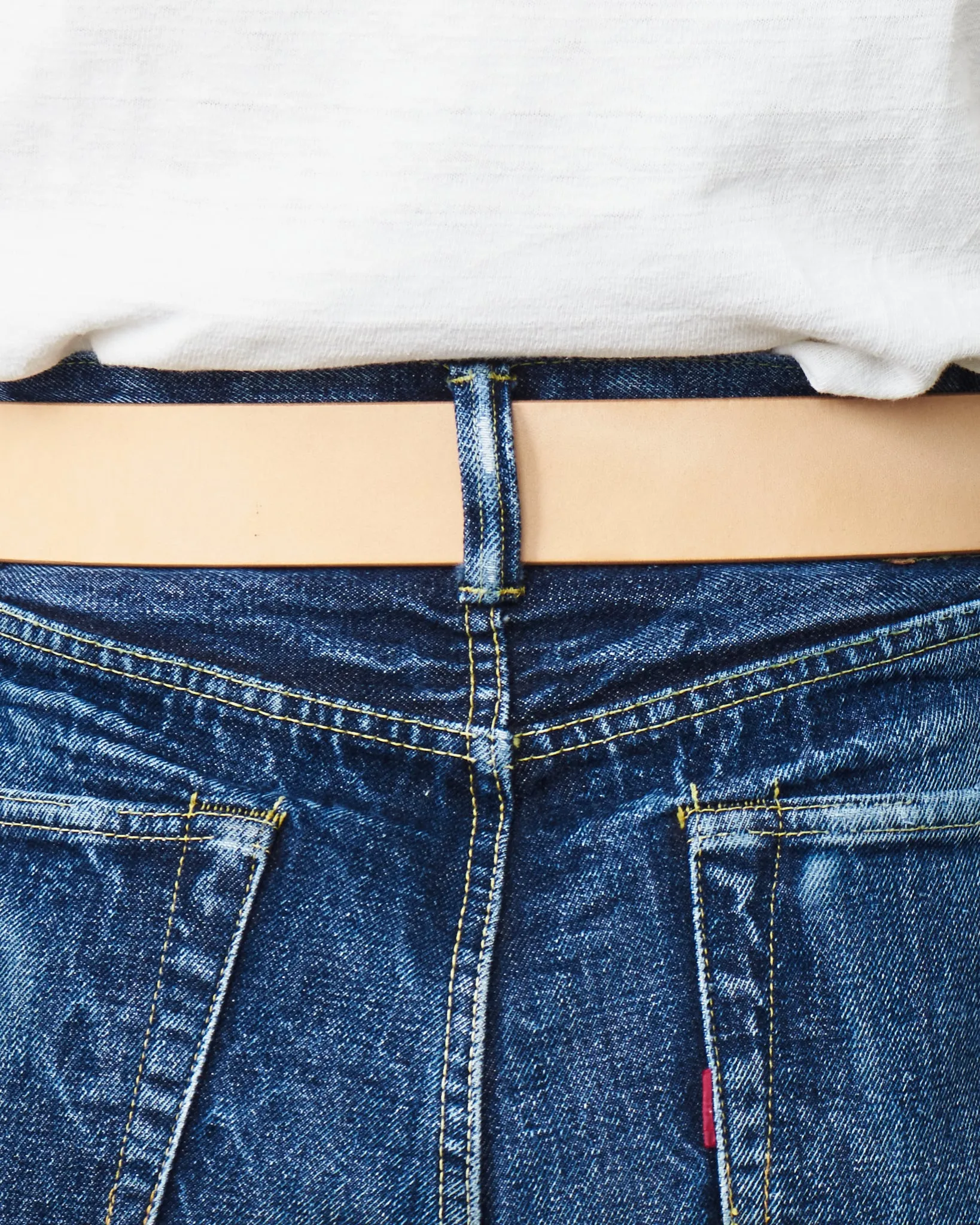 Sugar Cane & Co. Natural Leather Belt SC02320