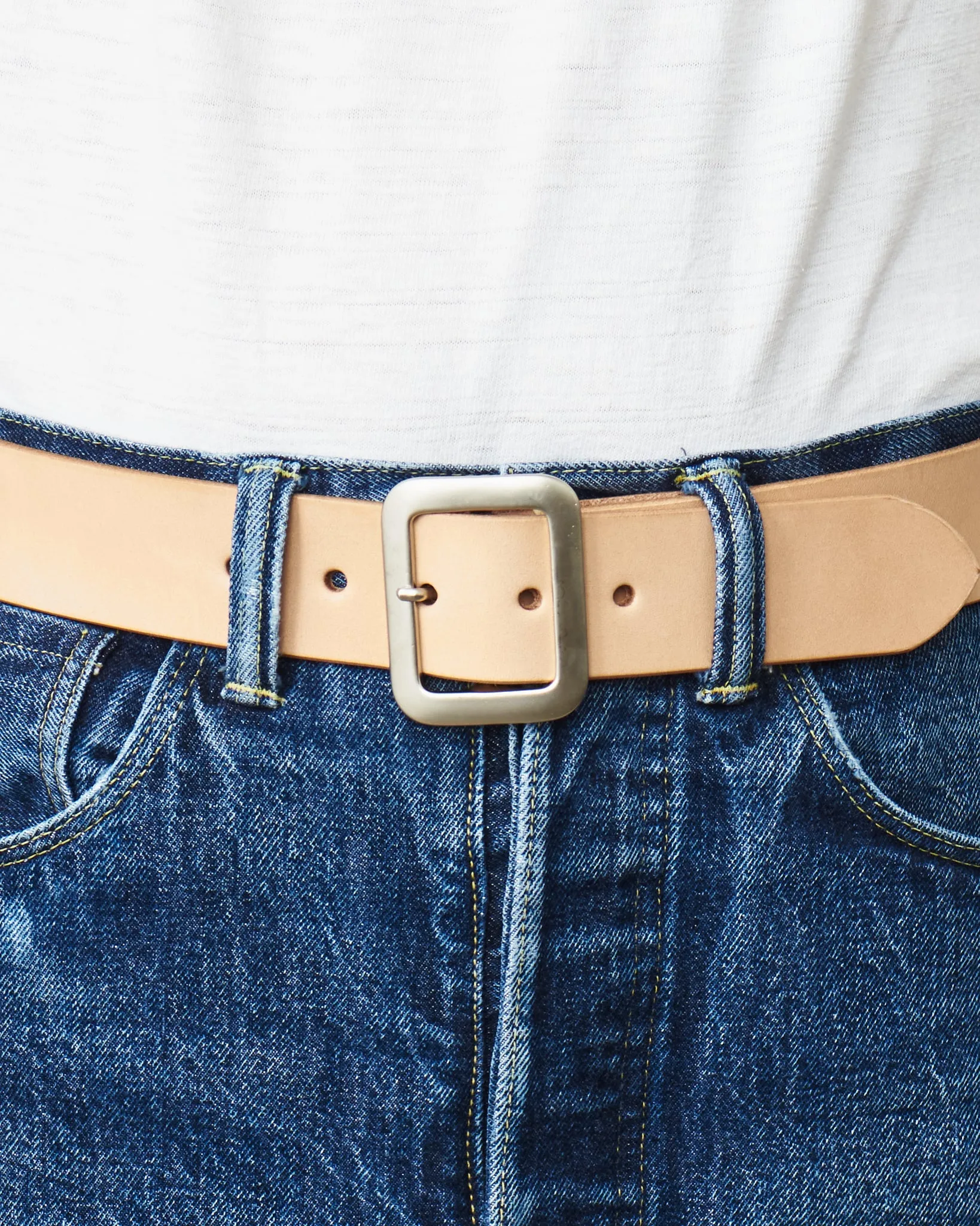 Sugar Cane & Co. Natural Leather Belt SC02320