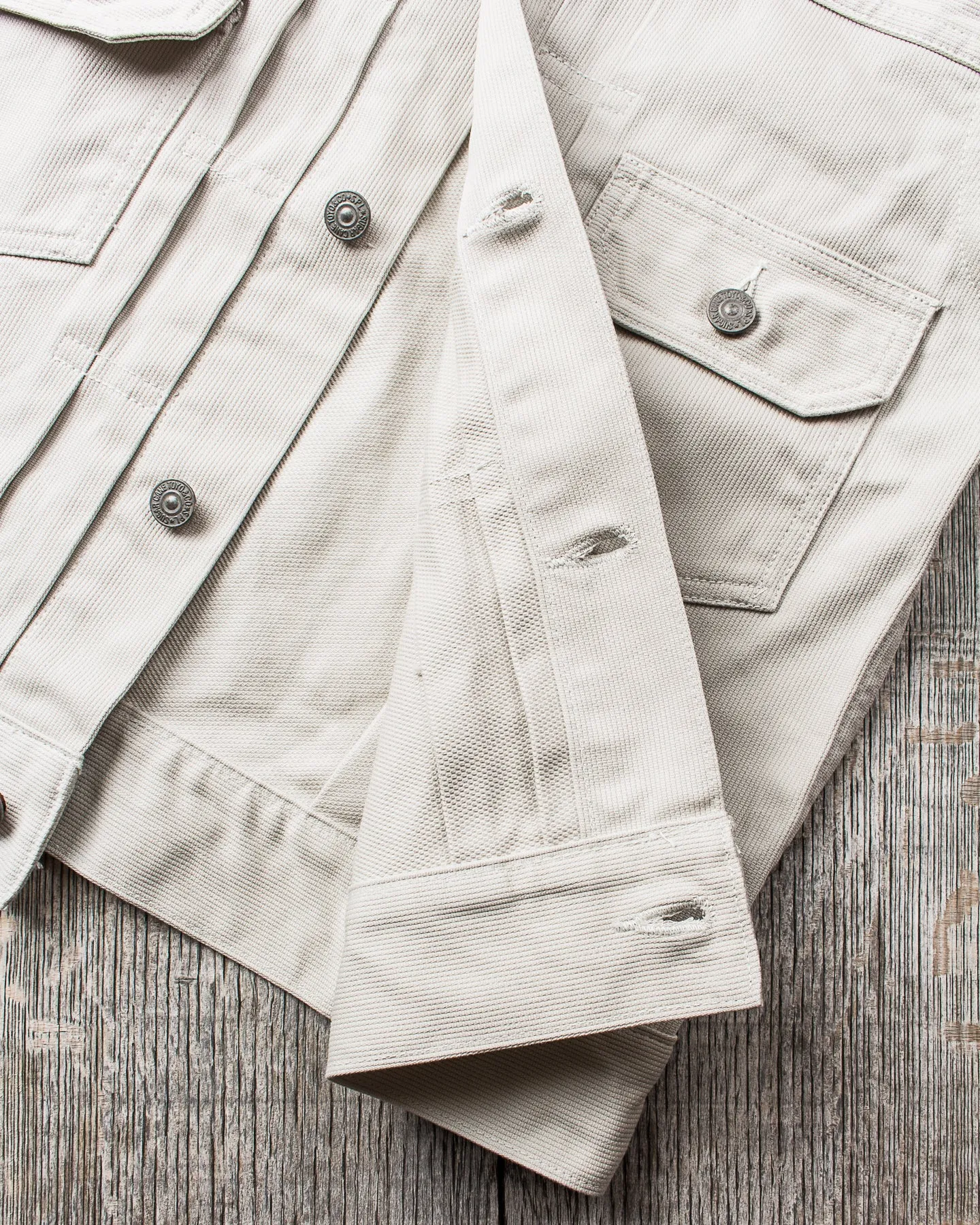 Sugar Cane & Co Sugar Cane 1953 Type 2 11oz Cotton Pique Jacket Off-White SC15290