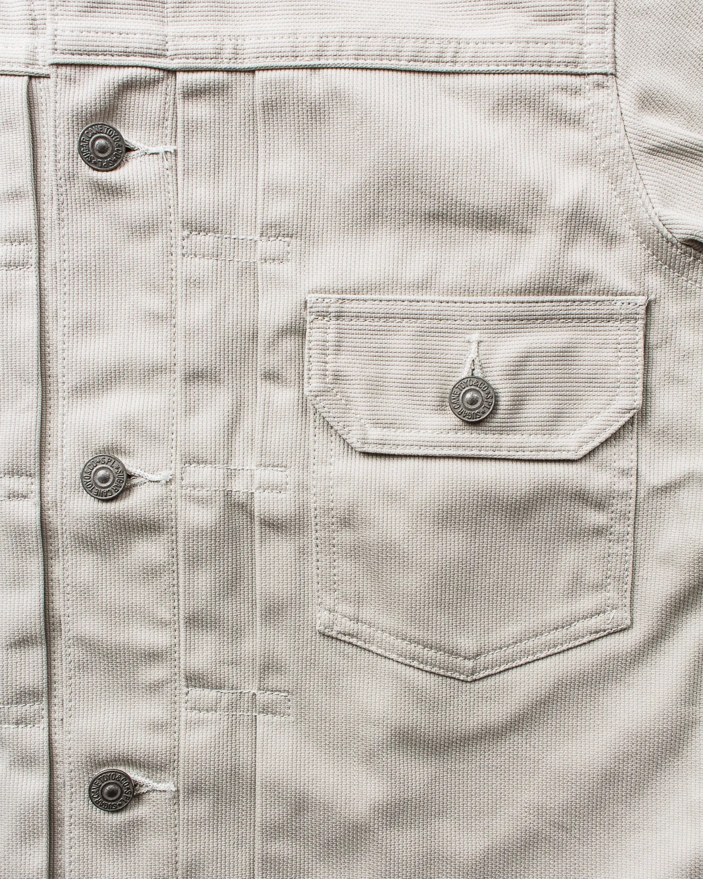 Sugar Cane & Co Sugar Cane 1953 Type 2 11oz Cotton Pique Jacket Off-White SC15290