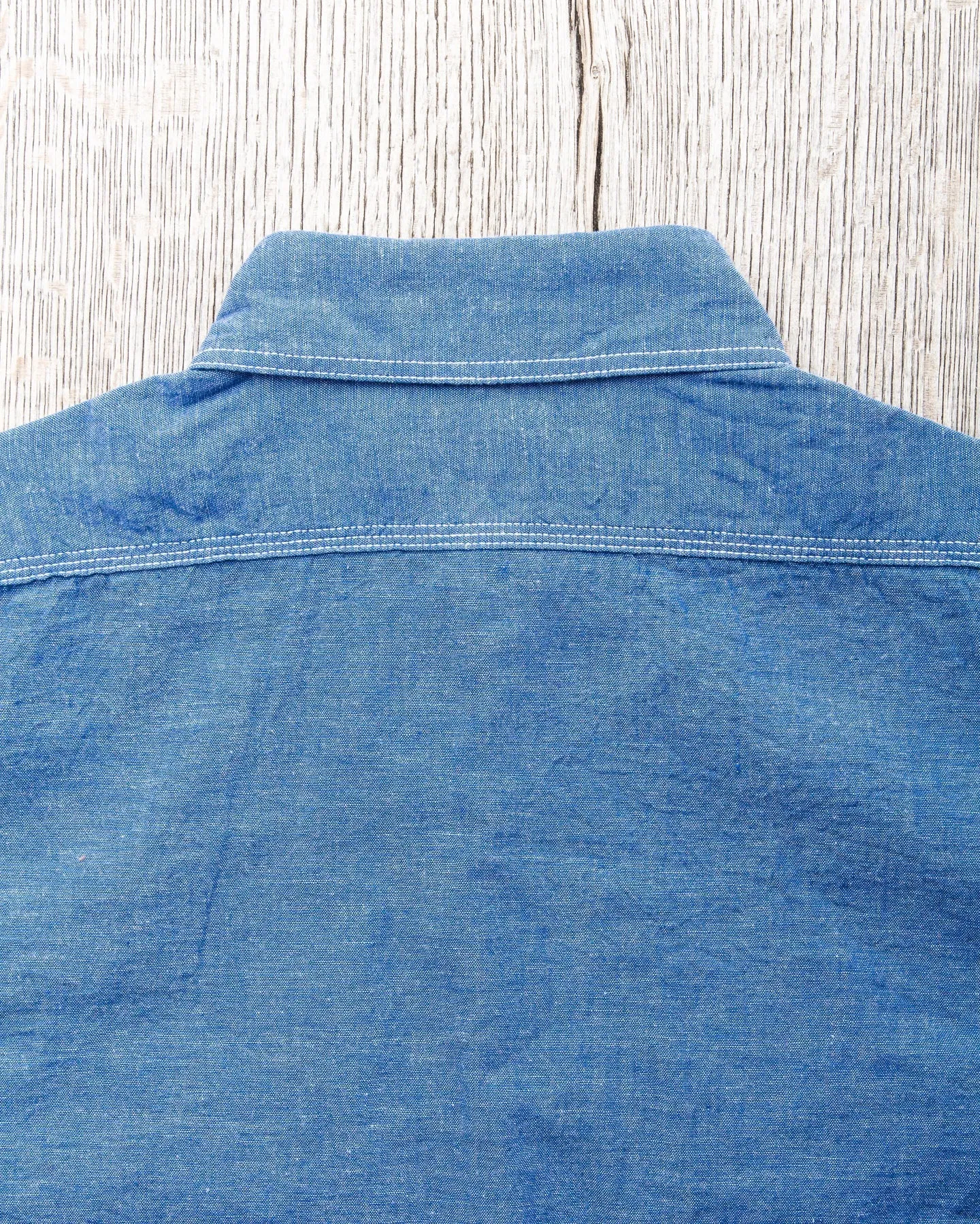 Sugar Cane & Co. Vat Dye Chambray Work Shirt SC25513