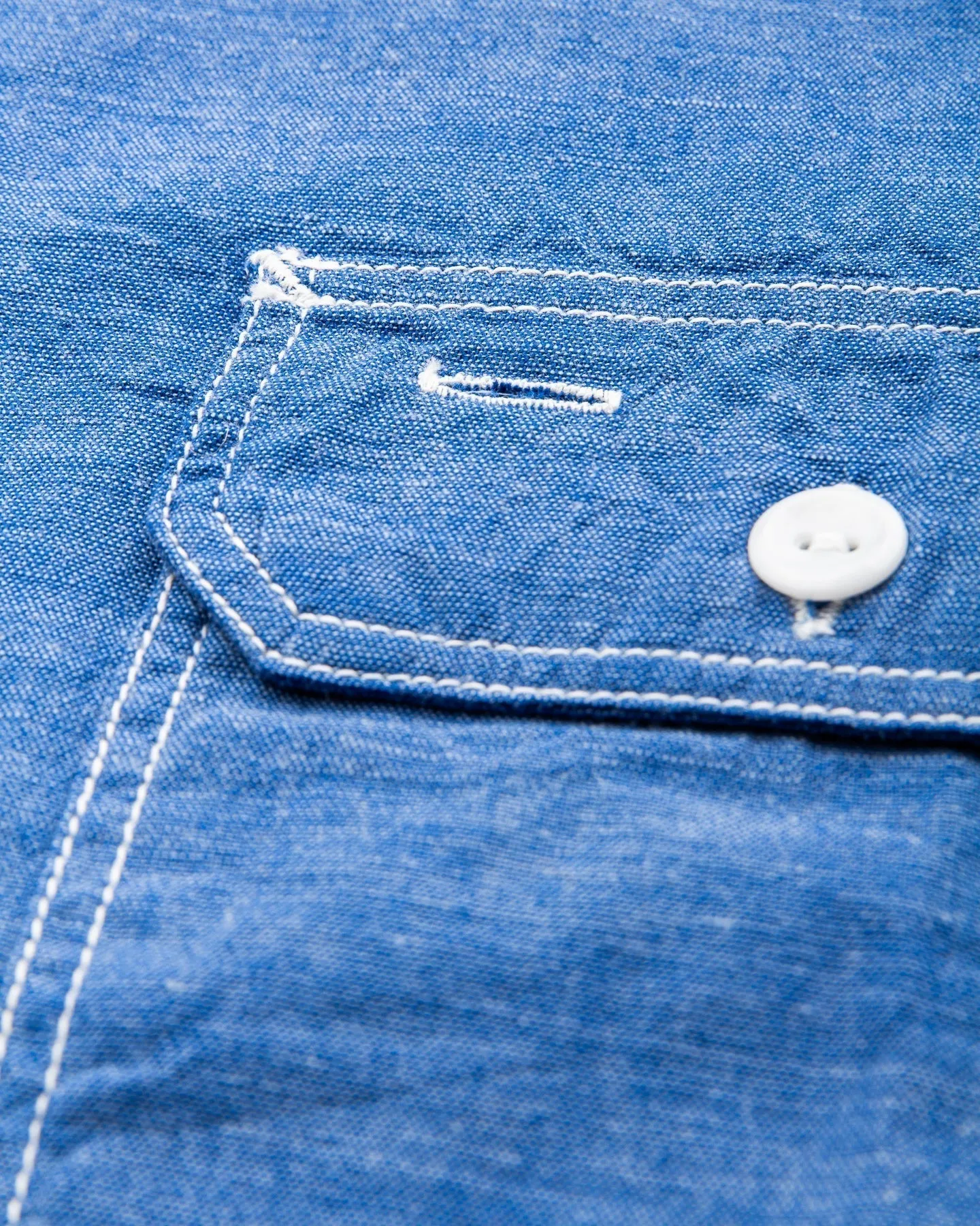 Sugar Cane & Co. Vat Dye Chambray Work Shirt SC25513
