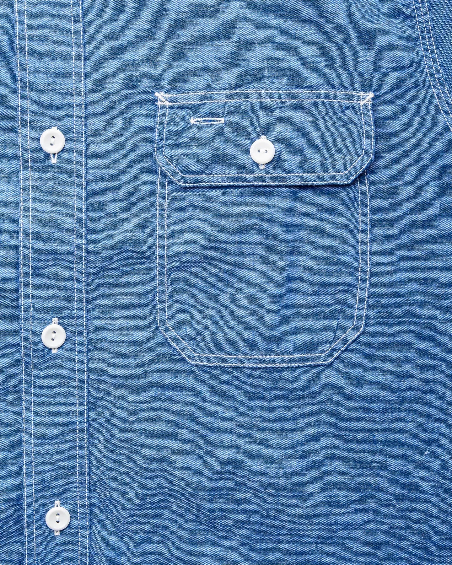 Sugar Cane & Co. Vat Dye Chambray Work Shirt SC25513