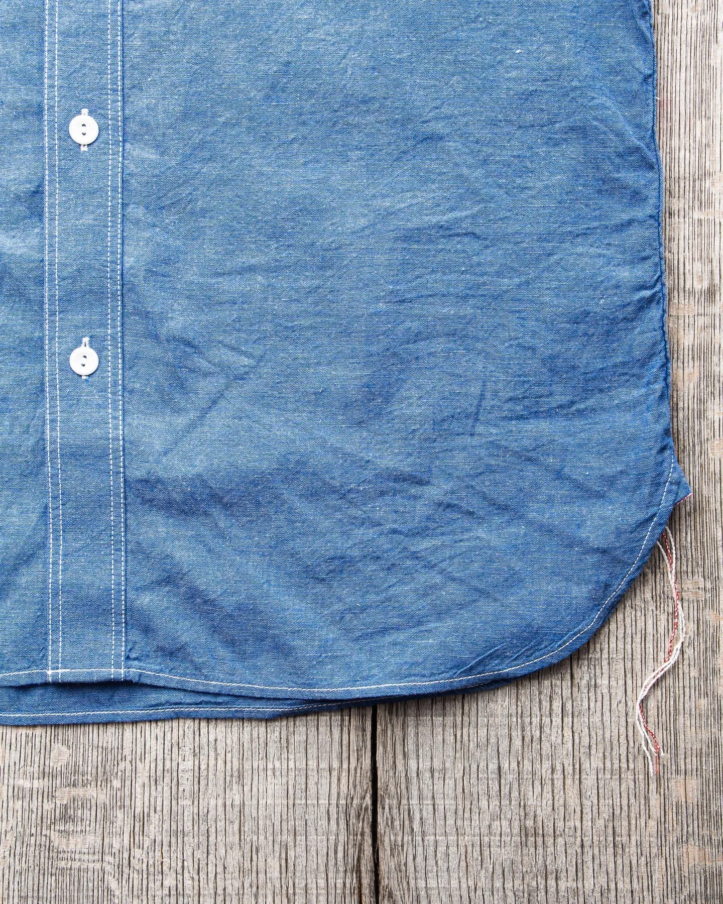 Sugar Cane & Co. Vat Dye Chambray Work Shirt SC25513