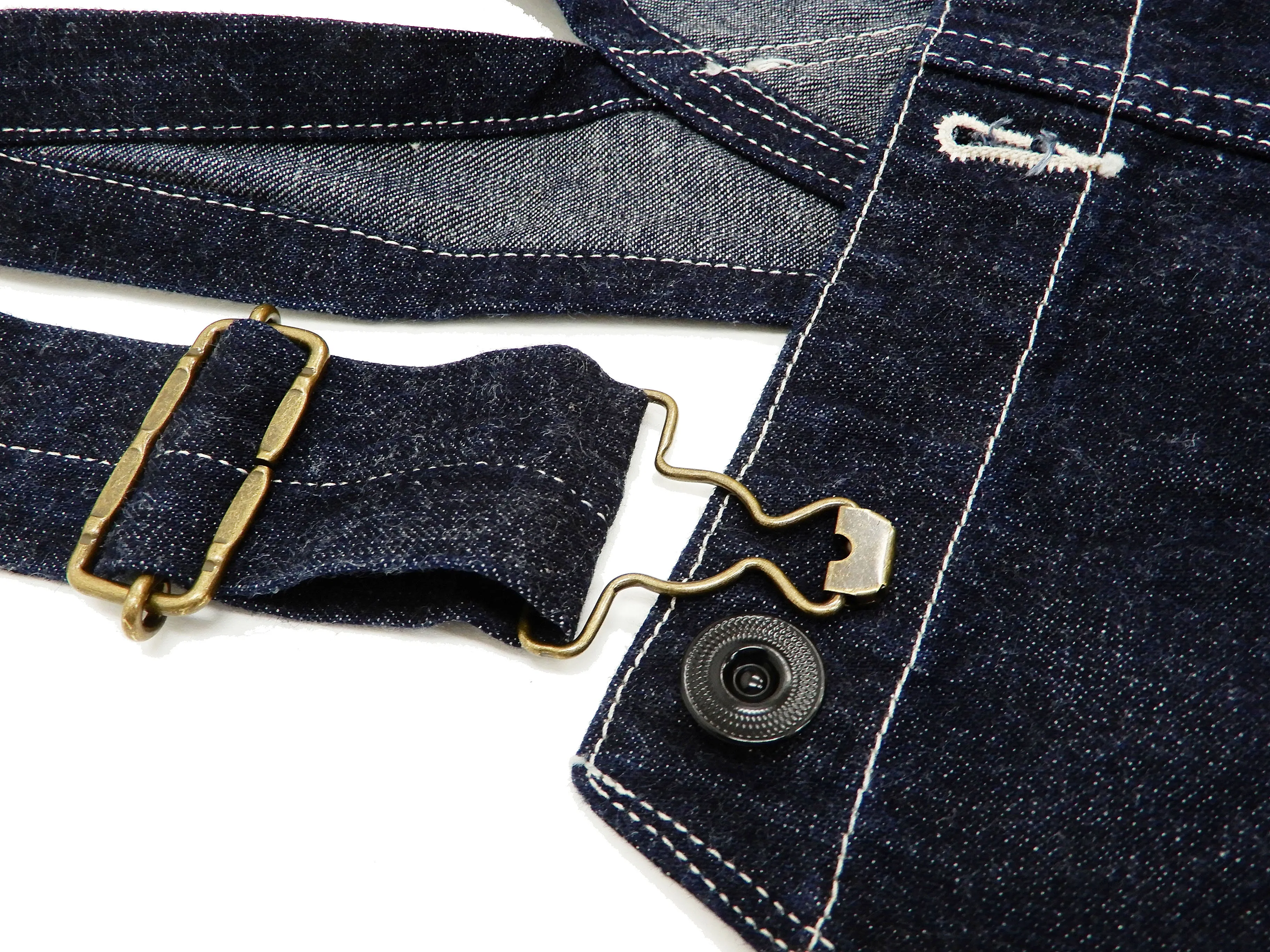 Sugar Cane Overall Men's 11 Oz. Blue Denim Bib Overalls Toyo Enterprises SC42242