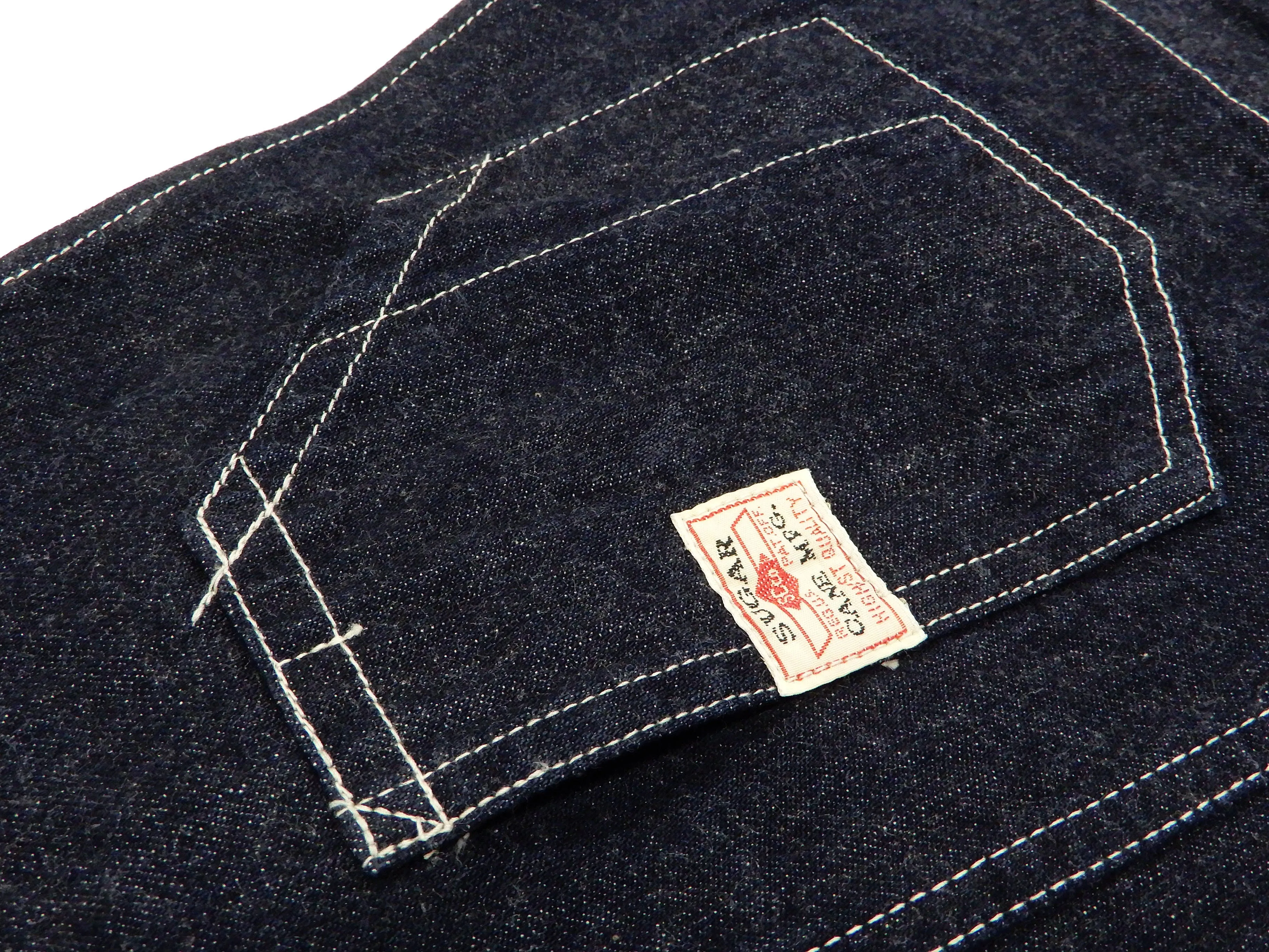 Sugar Cane Overall Men's 11 Oz. Blue Denim Bib Overalls Toyo Enterprises SC42242