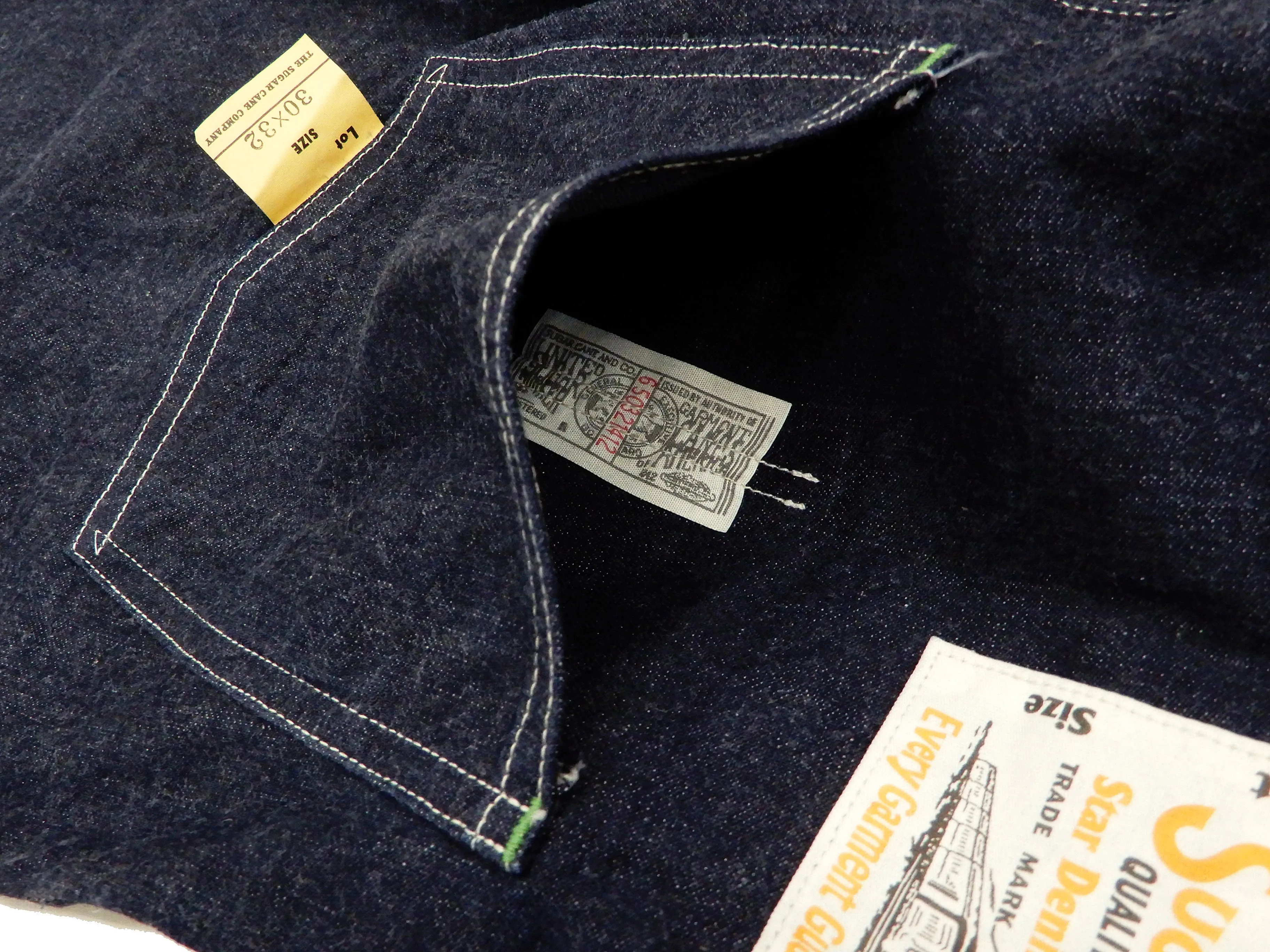 Sugar Cane Overall Men's 11 Oz. Blue Denim Bib Overalls Toyo Enterprises SC42242