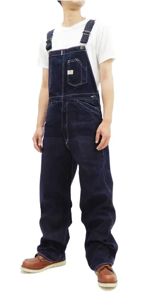 Sugar Cane Overall Men's 11 Oz. Blue Denim Bib Overalls Toyo Enterprises SC42242