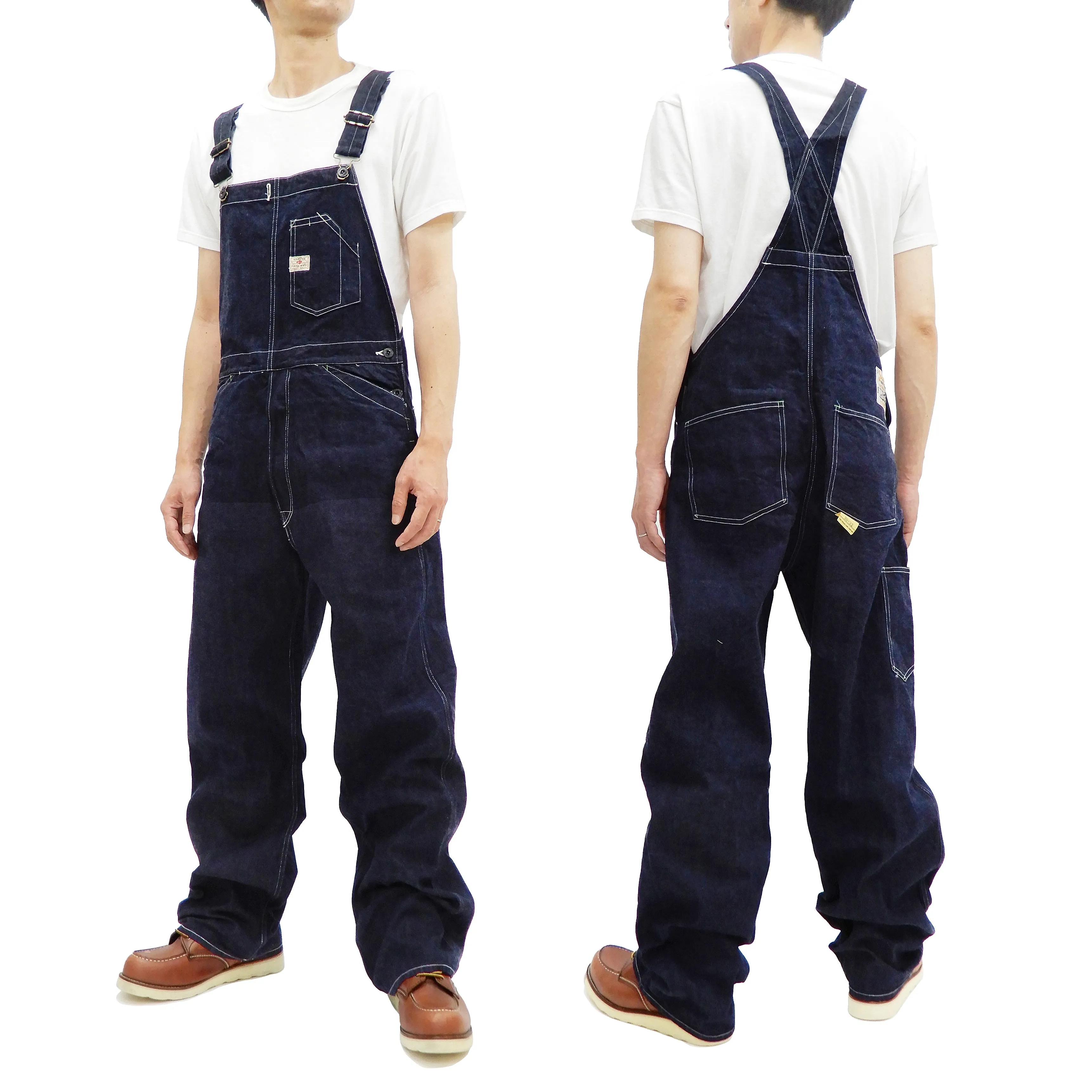Sugar Cane Overall Men's 11 Oz. Blue Denim Bib Overalls Toyo Enterprises SC42242