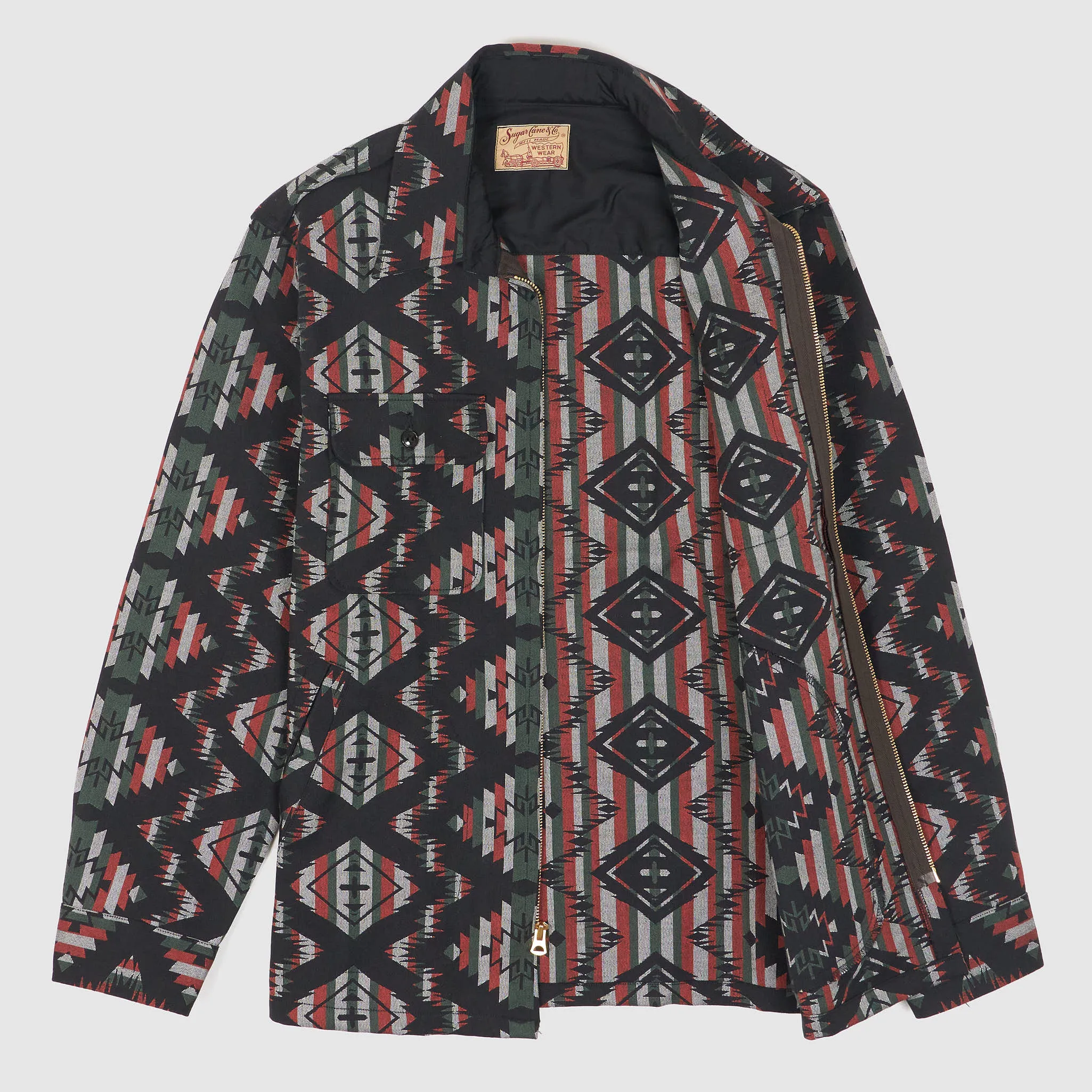 Sugar Cane Southwestern Blanket Overshirt