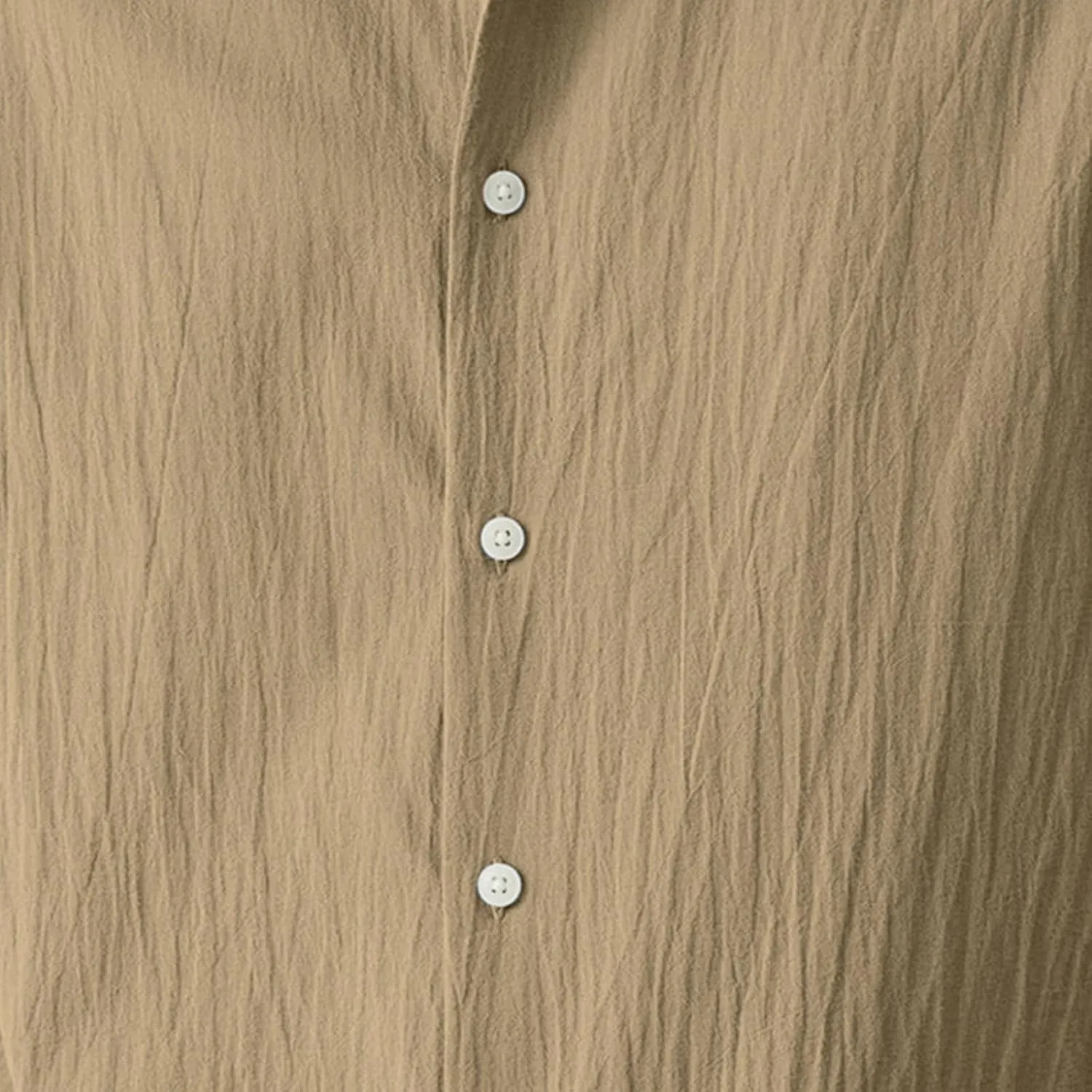 Summer Cotton Linen Tops Mens Stylish 3/4 Sleeve Button Down Oxford Shirt Plus Size Casual Solid Color Beach Tee Top