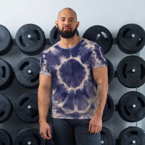 Sunburst Tie-Dye All-Over Print Men's Athletic T-shirt designed by Robert Bowen