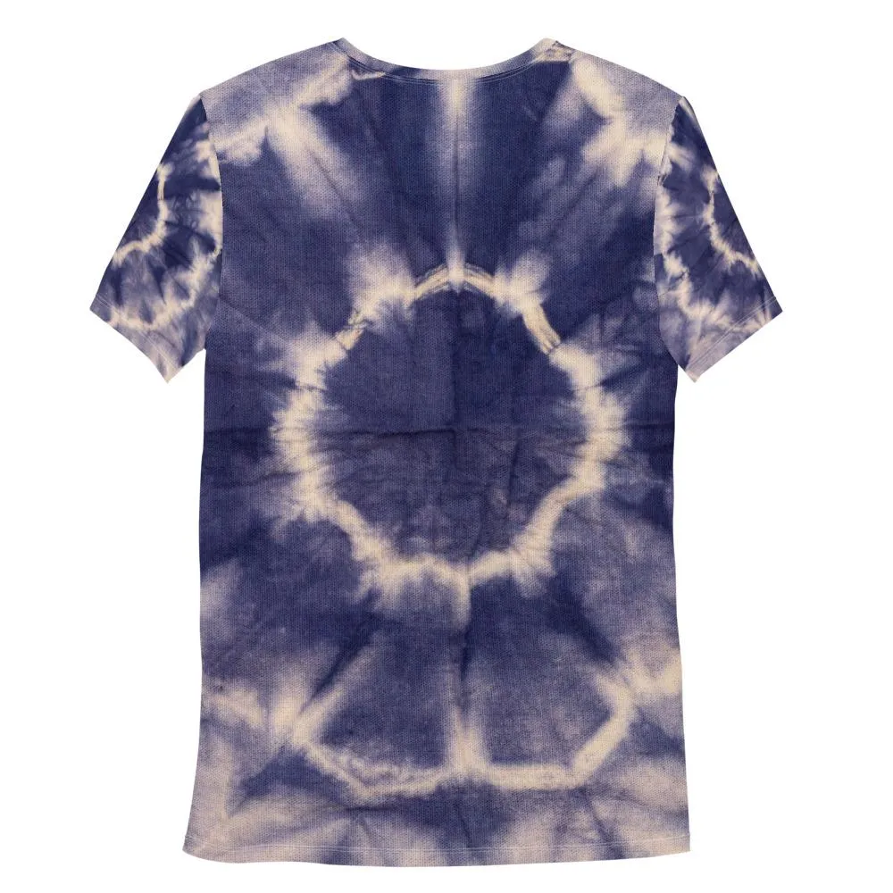Sunburst Tie-Dye All-Over Print Men's Athletic T-shirt designed by Robert Bowen