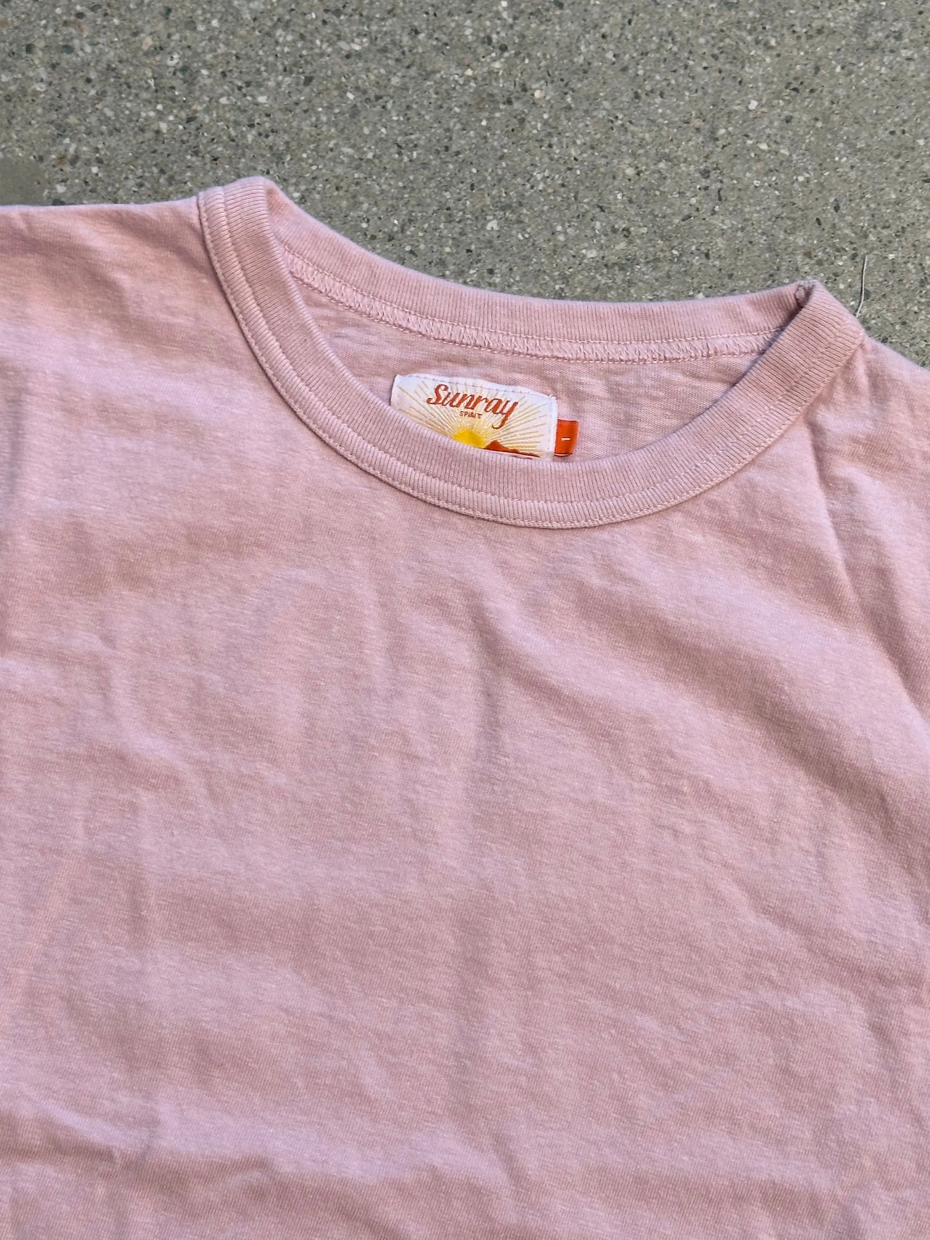 Sunray Womens Hi' Aka Bleached Mauve Short Sleeve T-Shirt