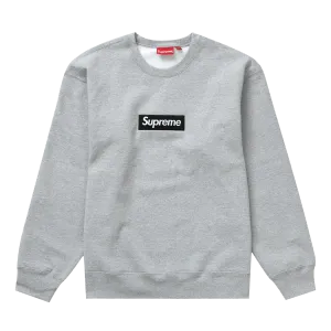 Supreme Box Logo Crewneck 'Heather Grey' (FW22)