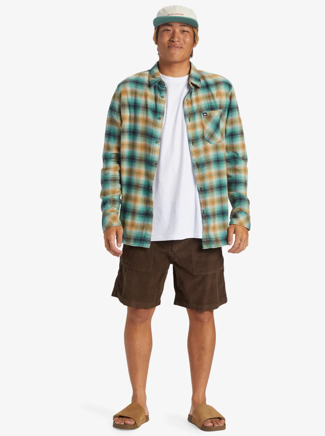 Surf Fatigue Corduroy Shorts - Dark Brown