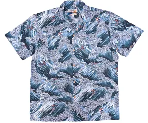 Surfer Gray Hawaiian Shirt