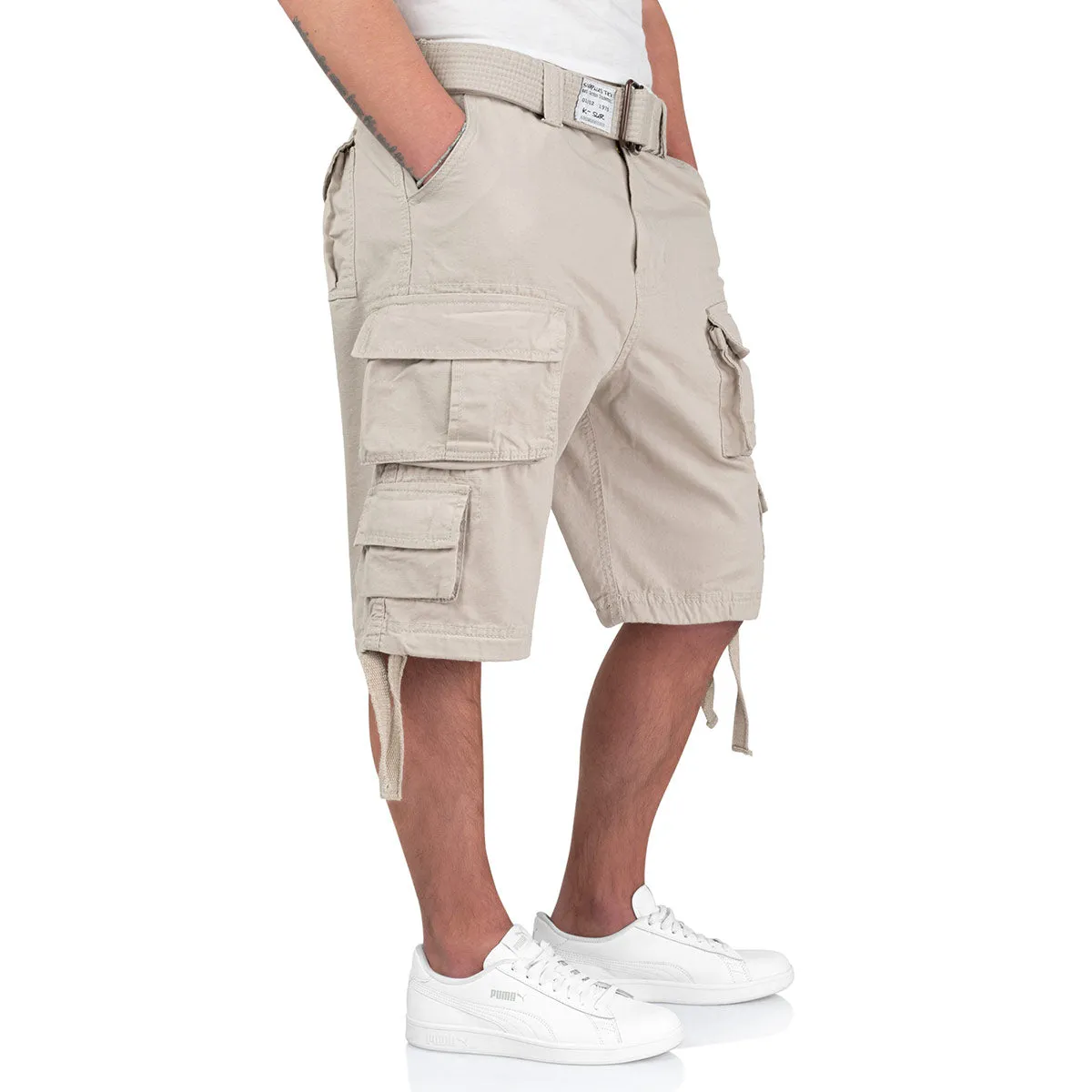 Surplus Division Shorts White