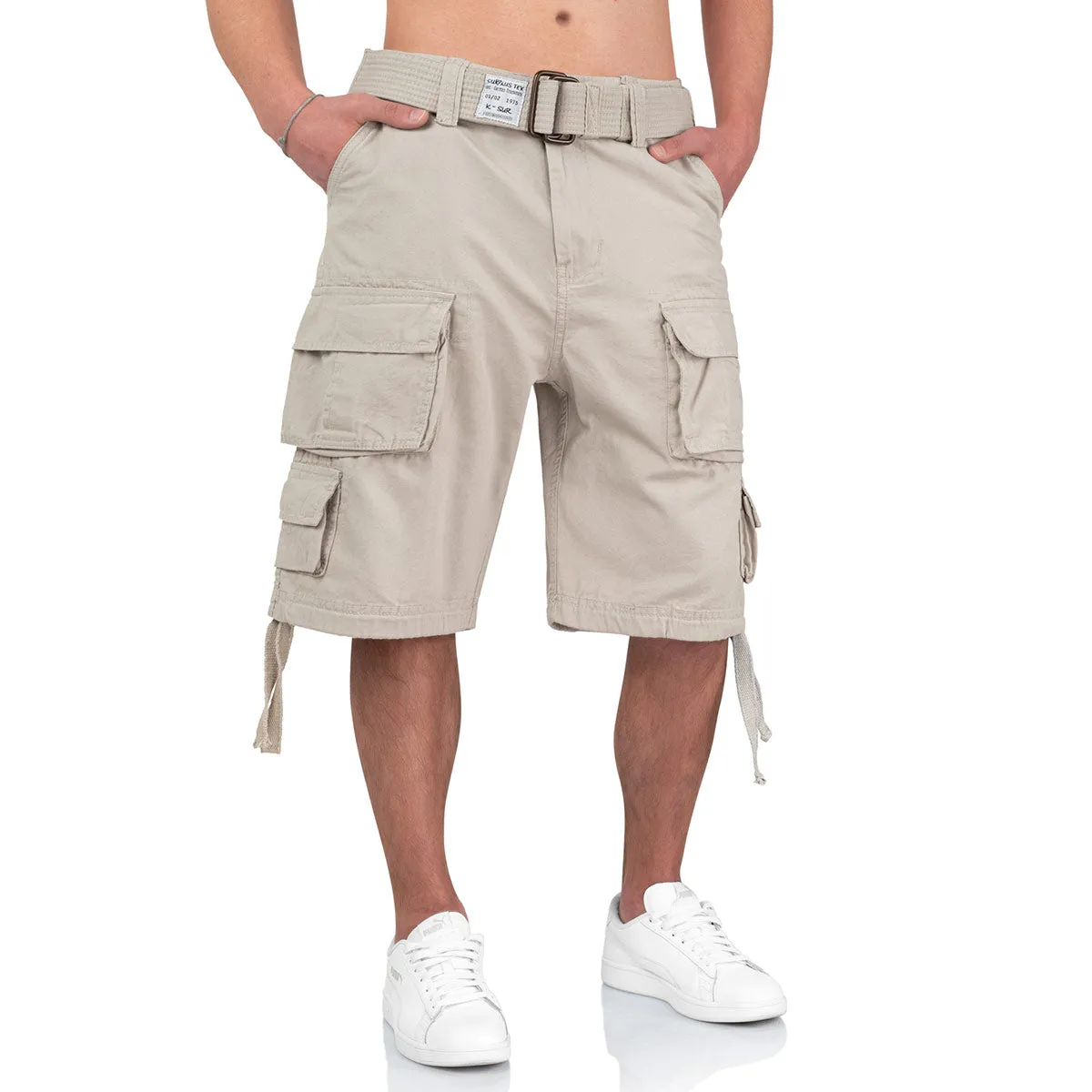 Surplus Division Shorts White