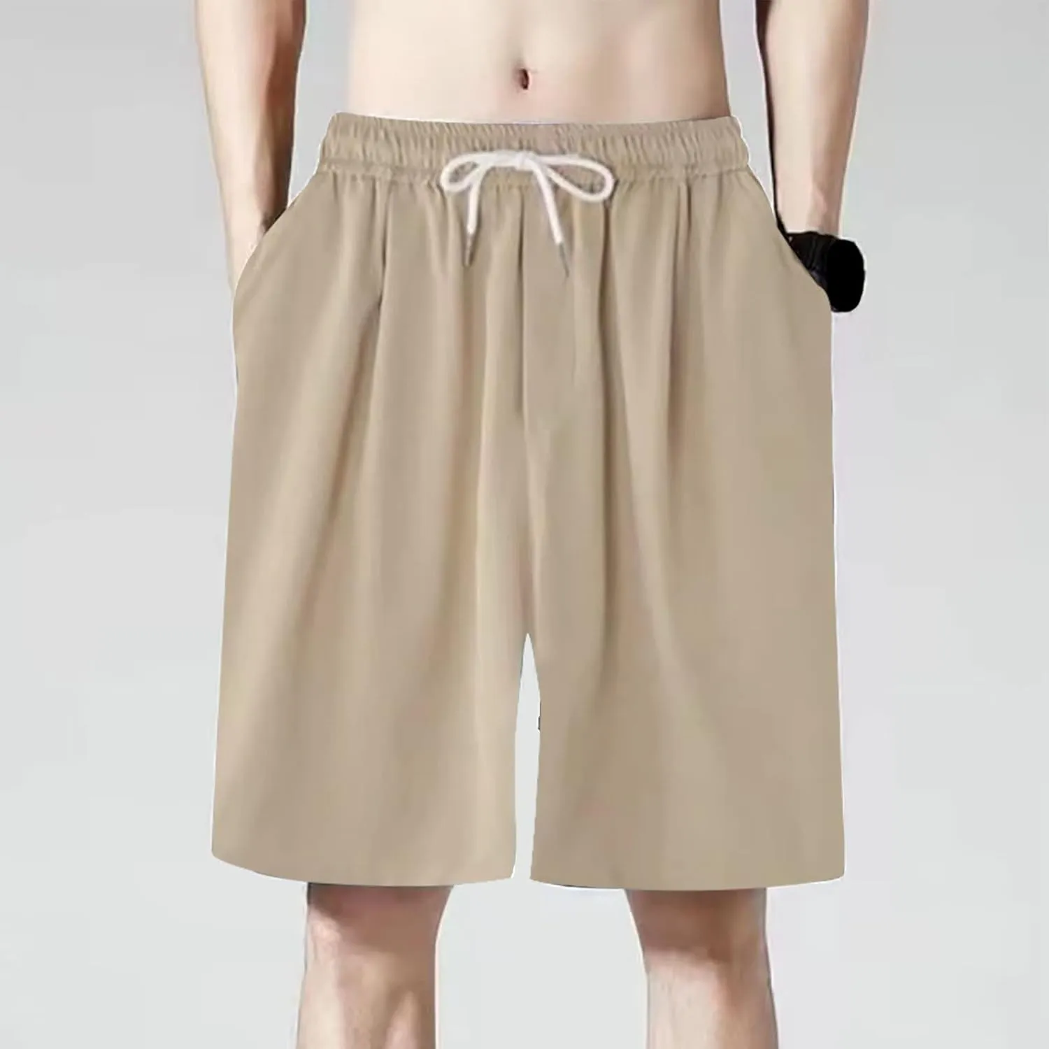 SUWBMHWE Men Shorts Casual, Men's Shorts with Deep Pockets Loose Fit Casual Shorts for Running Workout Training Basketball
