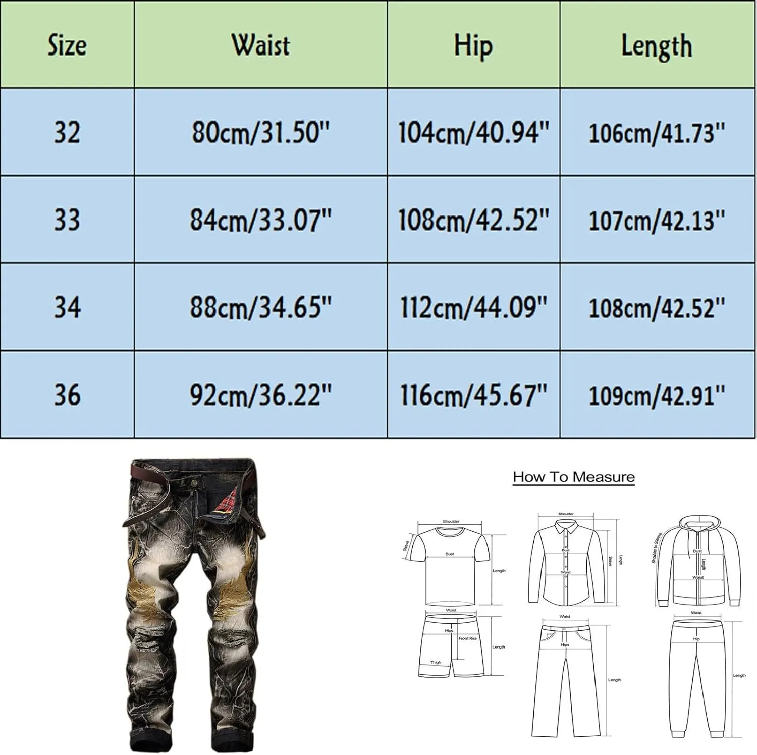 SUWBMHWE Men's Jeans, Mens Vintage Jeans Denim Folds Wash Work Patchwork Zipper Basic Pants