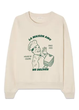 SWEAT ML COL BATEAU - Ecru