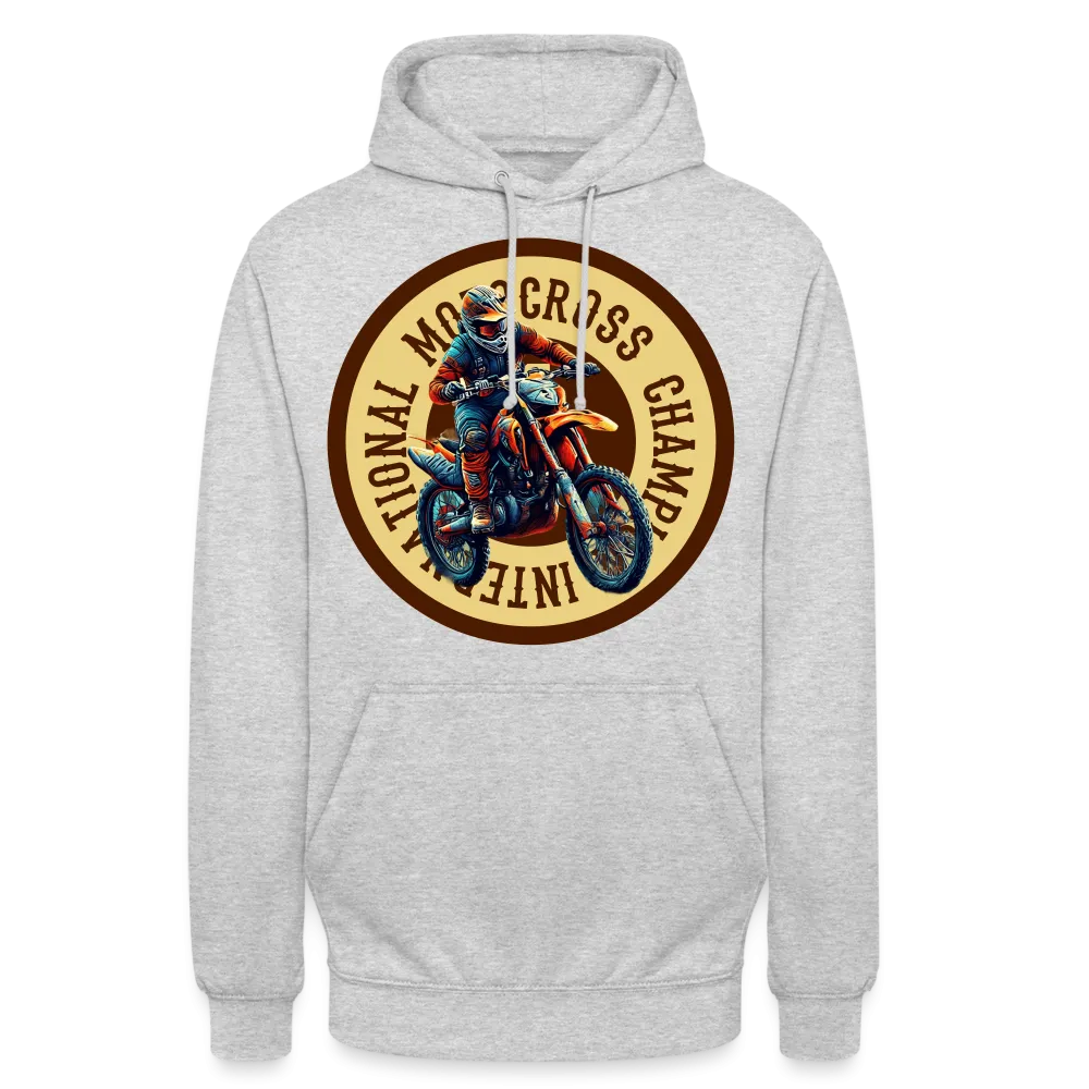 Sweat-shirt à capuche unisexe "Motocross champion"