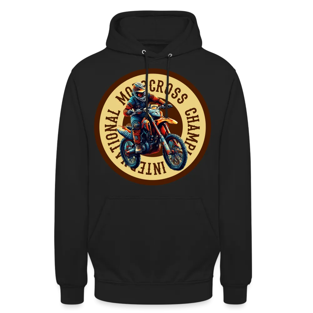 Sweat-shirt à capuche unisexe "Motocross champion"