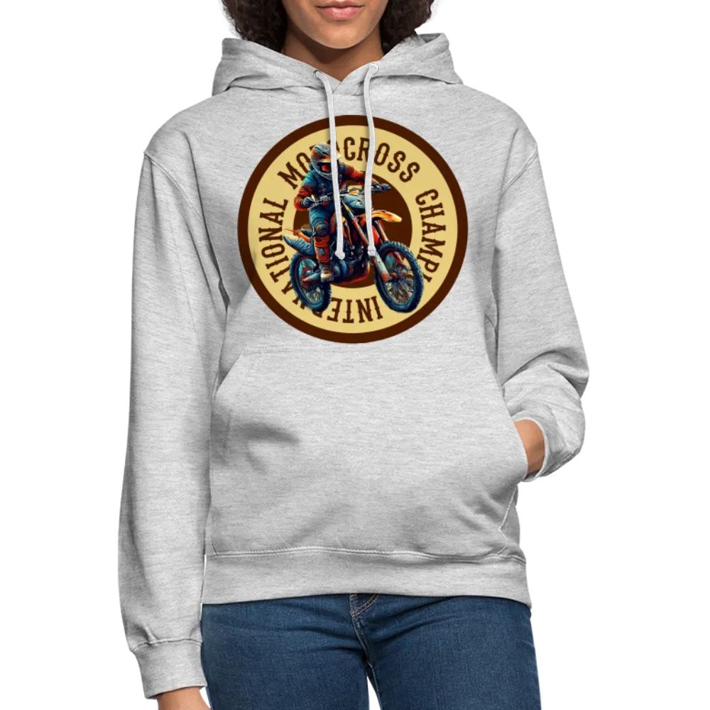 Sweat-shirt à capuche unisexe "Motocross champion"