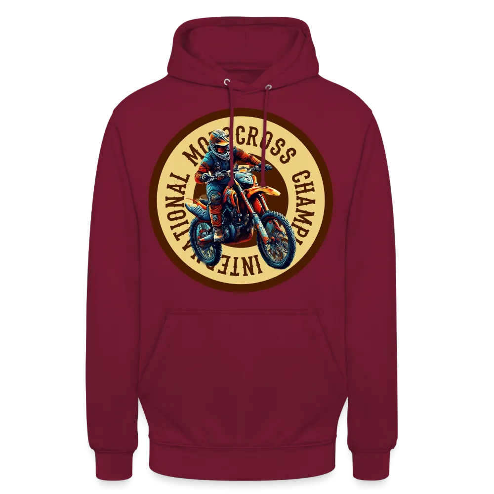 Sweat-shirt à capuche unisexe "Motocross champion"