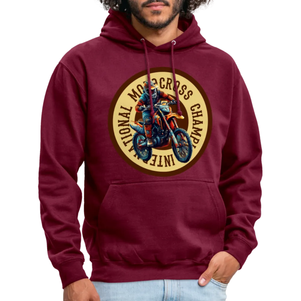 Sweat-shirt à capuche unisexe "Motocross champion"