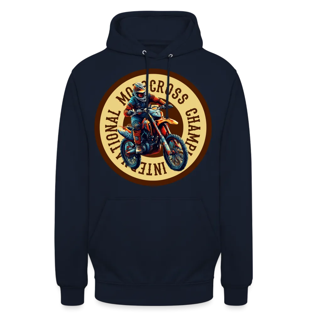 Sweat-shirt à capuche unisexe "Motocross champion"