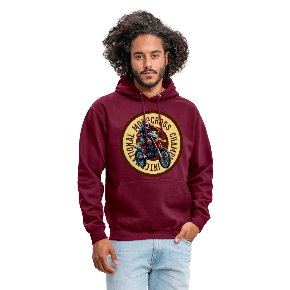 Sweat-shirt à capuche unisexe "Motocross champion"