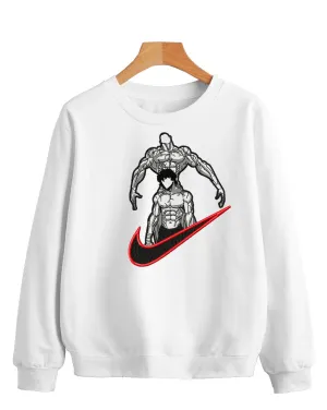 Sweatshirt Gym Baki 2 White
