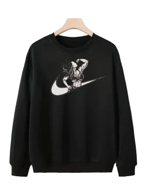 Sweatshirt Gym Female Black