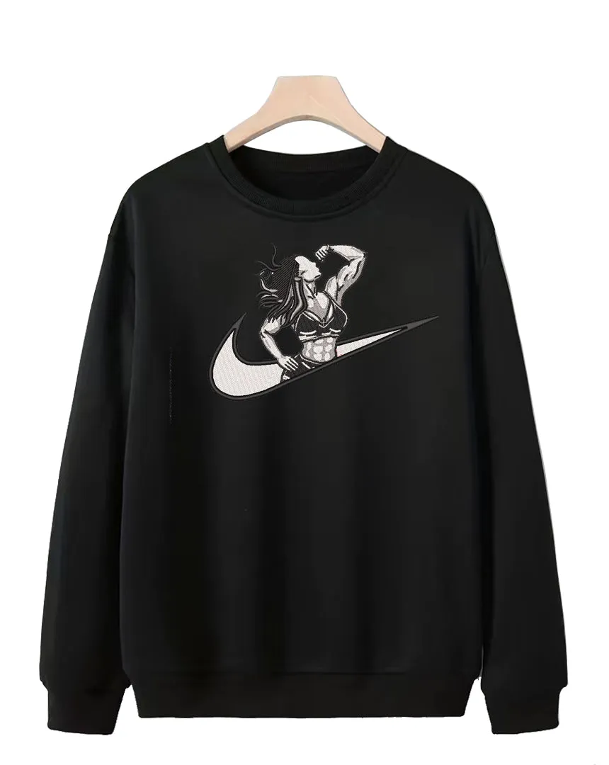 Sweatshirt Gym Female Black