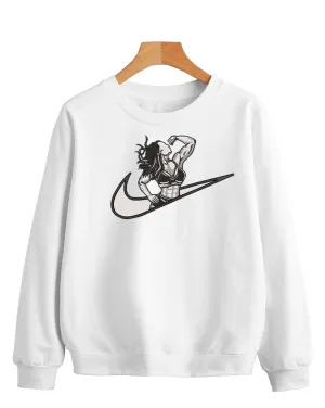 Sweatshirt Gym Female White